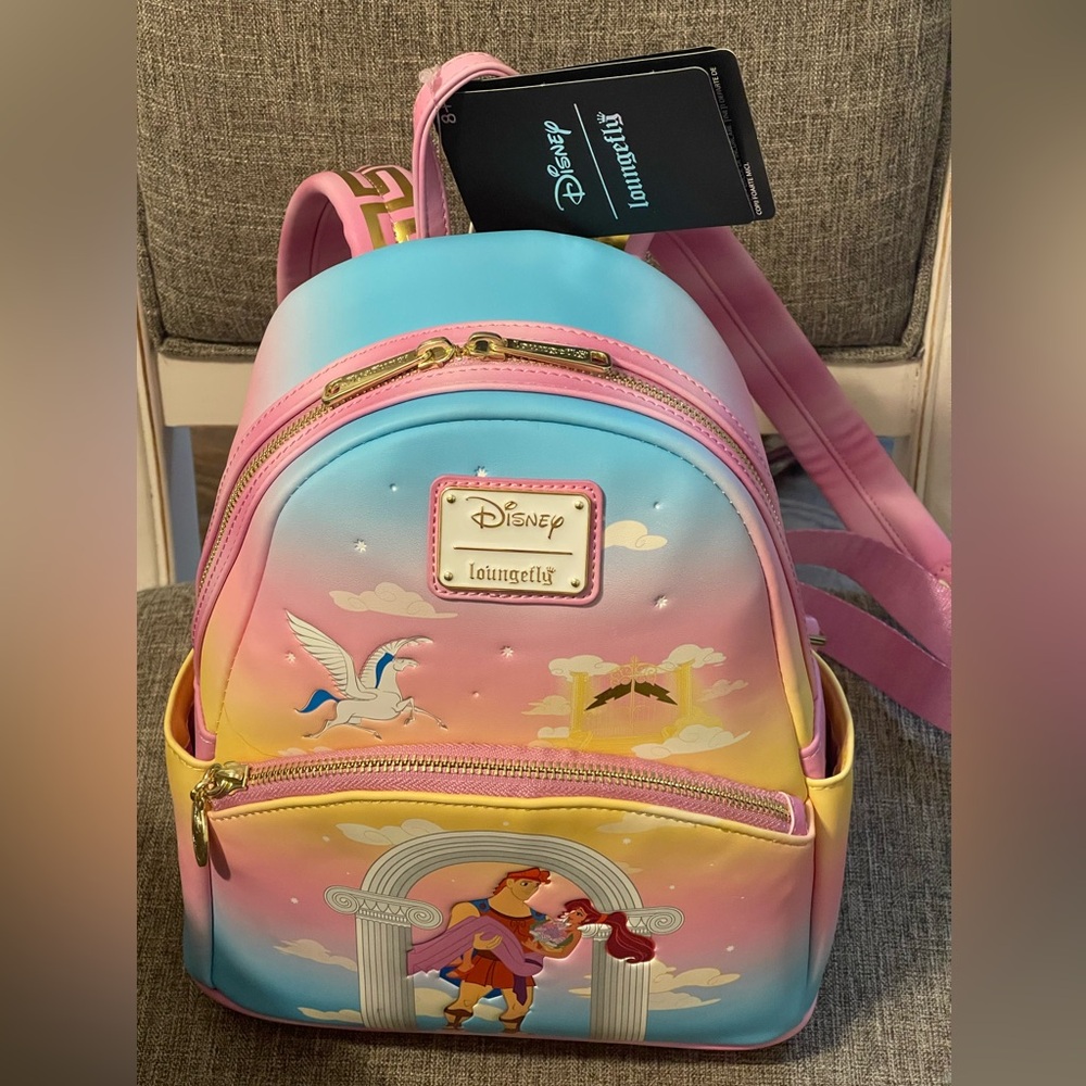 Loungefly Disney Hercules clouds, mini backpack NWT
